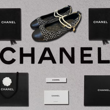 [펌프스/힐] CHANEL 23P 클래식 진주샌들미들힐 샤넬 CC로고 투톤 메리제인 블랙슈즈
