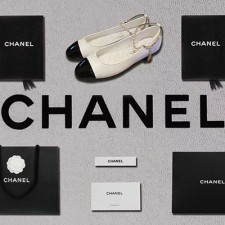 [펌프스/힐] CHANEL 23s 클래식 미들힐 샤넬 체인CC로고 투톤 메리제인 아이슈즈