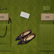 [펌프스/힐] GUCCI 팬더샵 신상빈티지미드힐 구찌 클래식펌프스 진청슈즈