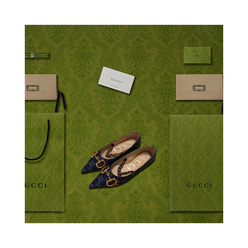 [펌프스/힐] GUCCI 팬더샵 신상빈티지미드힐 구찌 클래식펌프스 진청슈즈