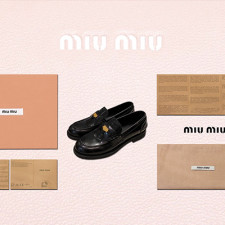 [로퍼/플랫] MIUMIU 신상 로퍼 슈즈 미우미우 빈티지 패션 로프플랫신발