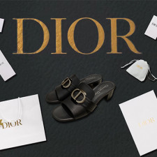 [샌들/슬리퍼] DIOR SHOES 2025 신상 팬더샵 디올 클래식 패션쪼리 미드힐