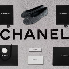 【로퍼/플랫] CHANEL 24K 발레리노신발 슬링백 리본 블랙 플랫슈즈