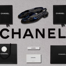 [펌프스/힐] CHANEL SHOES 팬더샵슈즈 샤넬 슬링백 CC로고 퀄팅샌들미드힐 검정