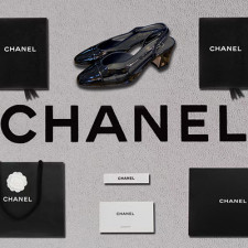[펌프스/힐] CHANEL SHOES 팬더샵슈즈 샤넬 슬링백 CC로고 퀄팅미드힐 검정