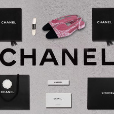 [펌프스/힐] CHANEL SHOES 팬더샵슈즈 샤넬슬링백 CC로고 퀄팅미드샌들 핑크