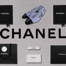 [펌프스/힐] CHANEL SHOES 24b 팬더샵슈즈 샤넬슬링백 CC로고 레더 미드힐 자주색