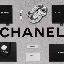 [스니커즈] CHANEL 25P 팬더샵신발 샤넬 크루즈 운동화 컬렉션 와플 카프스킨 검정