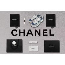 [스니커즈] CHANEL 25P 팬더샵신발 샤넬 크루즈 운동화 컬렉션 와플 카프스킨 파랑