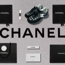 [스니커즈] CHANEL 24p 샤넬운동화 펜던트 카프스킨 cc로고 페브릭 크루즈 신발