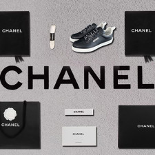 [스니커즈] CHANEL 샤넬운동화 트레이너 카프스킨  크루즈 블랙 빈티지 신발