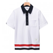 [남성] THOM BROWNE 톰브라운 봄신상티 빈티지 패션 순면반팔티셔츠