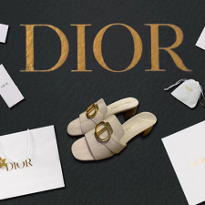 [샌들/슬리퍼] DIOR SHOES 팬더샵신발 디올 빈티지슈즈 미드힐슬리퍼