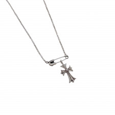 [여성] Chrome hearts 체인링 빈티지 목걸이 블랙