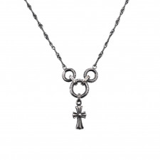 [여성] Chrome hearts 신상 체인 크롬하츠 패션 빈티지목걸이블랙