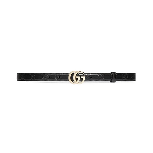 [여성벨트] gucci 2cm 구찌 가죽 벨트 검정
