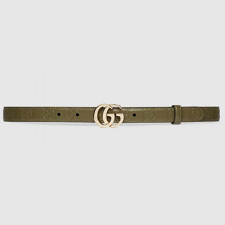 [여성벨트] gucci 2cm 구찌 가죽 벨트 그린