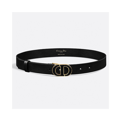 [남성벨트] DIOR 2.5cm  디올 가죽 벨트 검정
