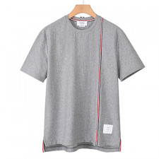 [남성] THOM BROWNE 신상 톰브라운 봄 캐주얼 순면티 반팔티셔츠