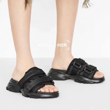 [샌들/슬리퍼] DIOR SHOES 팬더샵슈즈 패션샌들 디올빈티지 해변검정슬리퍼