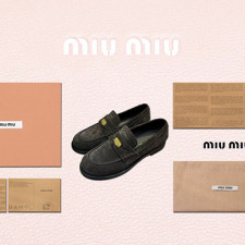 [로퍼/플랫] MIUMIU 여성신상신발 팬더샵슈즈 미우미우 로프 플랫