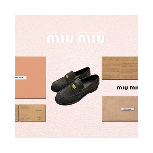 [로퍼/플랫] MIUMIU 여성신상신발 팬더샵슈즈 미우미우 로프 플랫