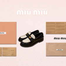 [로퍼/플랫] MIUMIU SHOES 팬더샵신발 신상여성 패션플랫슈즈