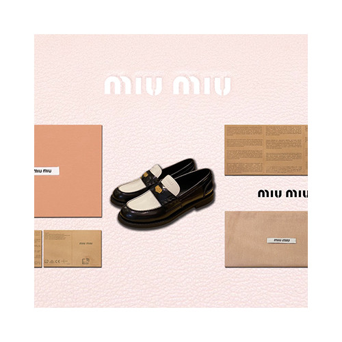 [로퍼/플랫] MIUMIU SHOES 팬더샵신발 신상여성 패션플랫슈즈