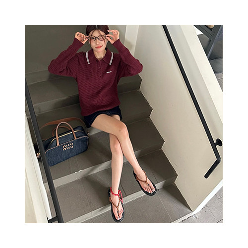 [샌들/슬리퍼] miumiu shoes 팬더샵슈즈 미우미우 패션쪼리 슬리퍼