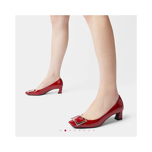 [펌프스/힐] Roger vivier 팬더샵 로저비비 정장힐 미드힐레드슈즈