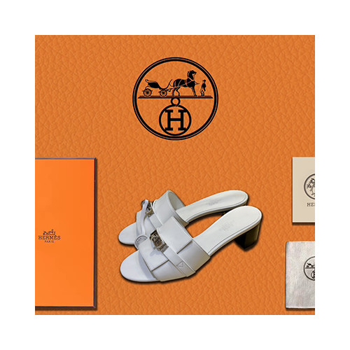 [샌들/슬리퍼] HERMES 신상여성신발 팬더샵슈즈 에르메스 미드힐샌들 화이트