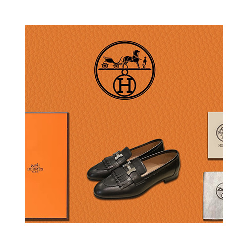 [로퍼/플랫] HERMES 신상여성신발 팬더샵슈즈 에르메스 로프구두 검정