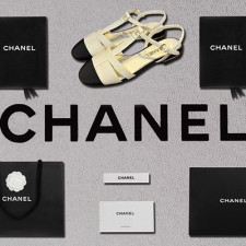[샌들/슬리퍼] CHANEL 23C 팬더샵신발 플립플랍 크루즈슈즈 샤넬트위드 빈티지뮬샌들 CC로고
