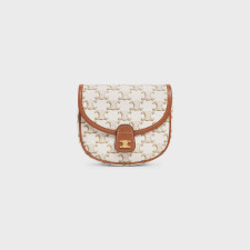 [가방] CELINE BAG 셀린느 미니 베사체 트리옹프 캔버스 카프시킨 미니숄더백 196702