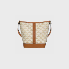 [가방] CELINE BAG 셀린느 트리오페 토트백 트리옹프 캔버스 탠 스몰버킷백 191442