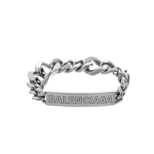 [남여공용팔찌] BALENCIAGA 발렌시아가 B체인슬림 브레이슬릿 팔찌/목걸이