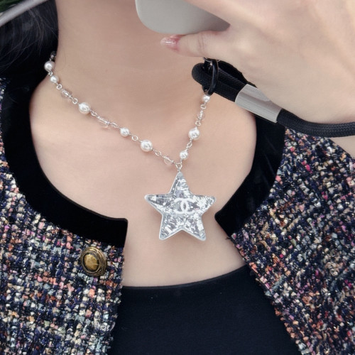 [여성목걸이] CHANEL 신상샤넬 악세사리캐주얼쥬얼리 패션진주별목걸이링