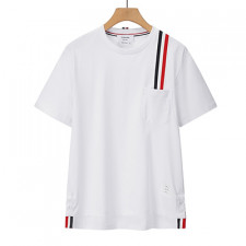 [남성] THOM BROWNE 신상 톰브라운 패션 사선네줄 반팔티