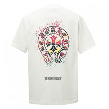 [남성] Chrome Hearts 신상 홀스슈 크롬하츠 반팔순면티셔츠 화이트