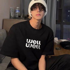 [커플티] WE11DONE 남여공용 웰던 패션 라운드 반팔하트 면티셔츠