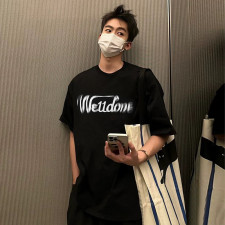 [커플티] WE11DONE 남여공용 신상웰던 캐주얼 라운드 패션반팔티셔츠