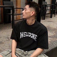 [커플티] WE11DONE 남여공용 신상웰던 켈렉션 라운드 패션반팔티셔츠