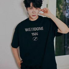 [커플티] WE11DONE 남여공용 신상 웰던 켈렉션 라운드 반팔티셔츠
