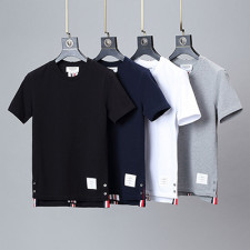 [남성] THOM BROWNE 신상 톰브라운 봄 패션순면티 반팔티셔츠