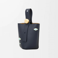 [LOEWE] 여성백 로에베 미니 페플 버킷백 카프스킨 블랙 신상백 (정품급) 062342A