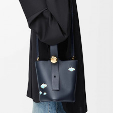[LOEWE] 여성백 로에베 미니 페플 버킷백 카프스킨 블랙 신상백 (정품급) 062342A