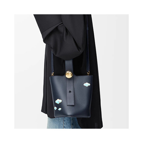 [LOEWE] 여성백 로에베 미니 페플 버킷백 카프스킨 블랙 신상백 (정품급) 062342A