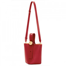 [LOEWE] 여성백 로에베 미니 페플 버킷백 카프스킨 레드 신상백 (정품급) 062342A