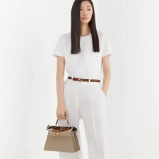 [FENDI] 여성백 펜디 피카부 쁘띠 패딩나파핸드백 레더 토트백 8327