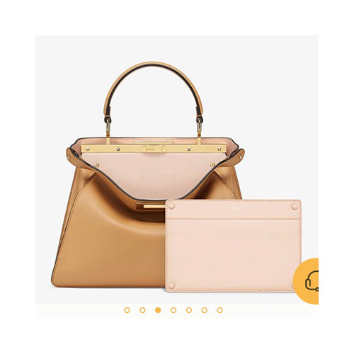 [FENDI] 여성백 펜디 피카부 쁘띠 패딩나파핸드백 레더 토트백 8321